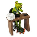Frosch Mann im Büro