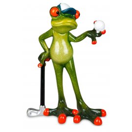 Frosch Mann Golfspieler