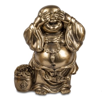 Buddha 15cm Antik-Gold 2