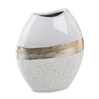 Vase oval Goldband 2