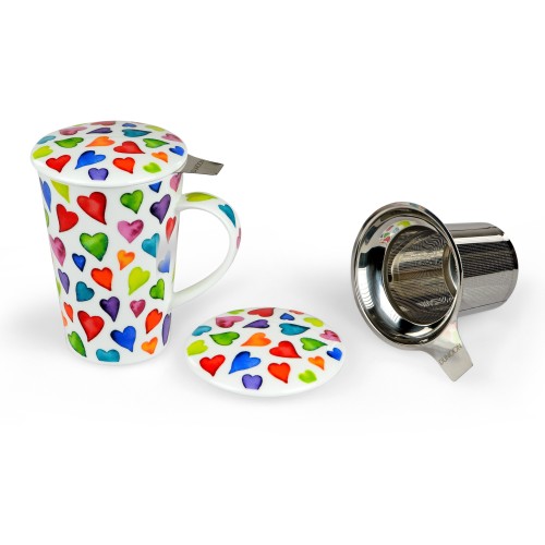Teetasse 3tlg. Warm Hearts