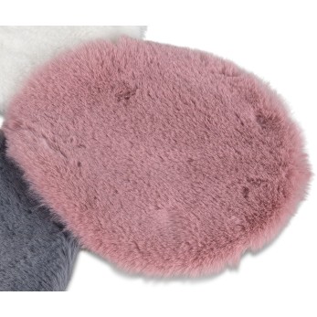 Platzset rund 25cm Fell 2
