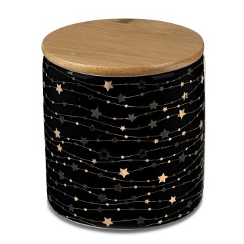 Dose mit Holzdeckel 13cm Stardust 2