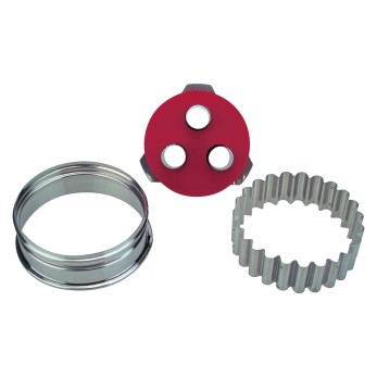 Linzer-Ausstecher 3 Loch 6,5cm 2