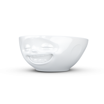 Schale 350 ml -  lachend weiß 2