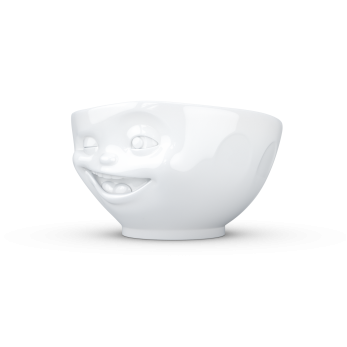 Schale 500 ml - zwinkernd  weiß 2