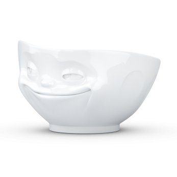 Schale 500 ml - grinsend - weiß 2