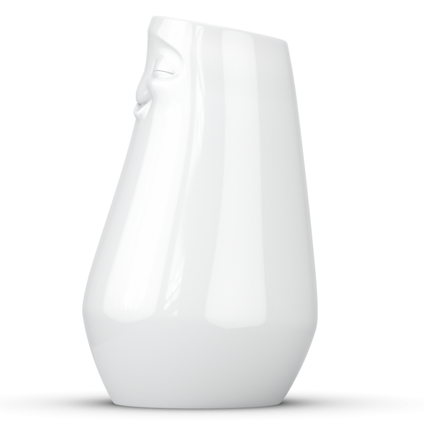 Vase - entspannt weiß