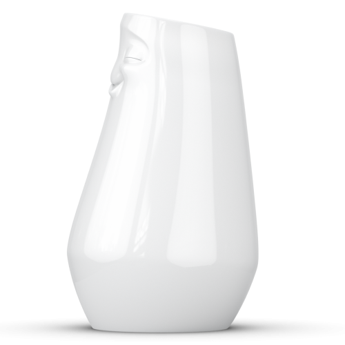 Vase - entspannt weiß