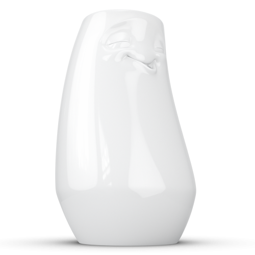Vase - entspannt weiß