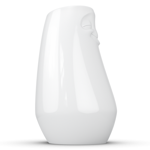 Vase - entspannt weiß