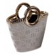 Vase Tasche Sand-Gold