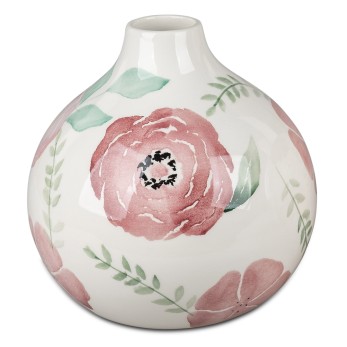 Kugelvase Keramik Rose 2