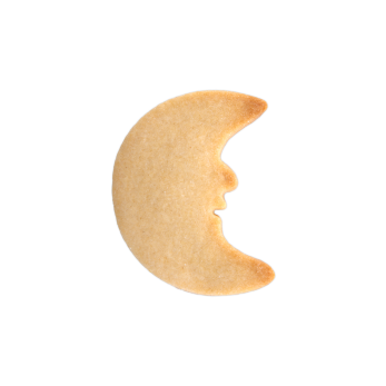 Ausstecher Mond mit Gesicht ES 6cm 2
