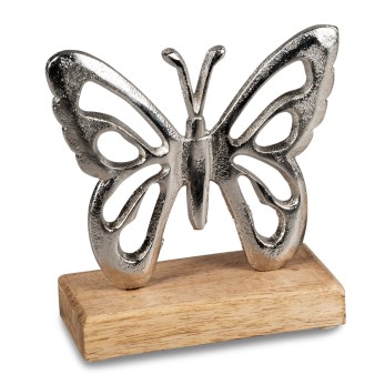Schmetterling Alu Mango-Holz 2