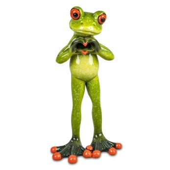 Frosch mit formendem Herz