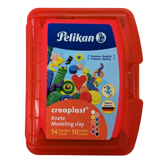 Kinderknete creaplast 10er rot