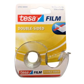 tesafilm® doppelseitig, 7,5m : 12mm inkl. Abroller