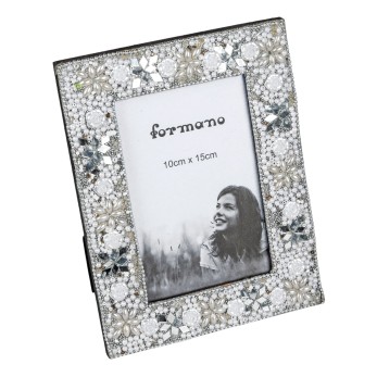 Fotorahmen Perlen creme 2