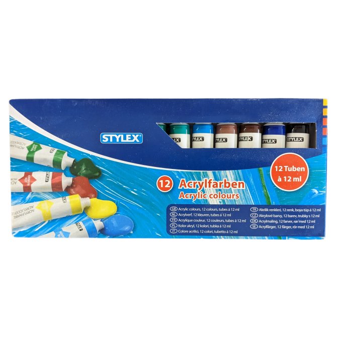 Acrylfarben 12er Stylex