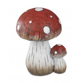 Deko-Pilz 13cm Klassik-rot