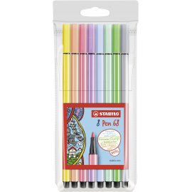 Filzstift Pen 68 - 8er Pack Pastellfarben