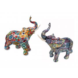 Elefant 20cm Ibizza sort. 