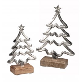 Deko-Tannenbaum Alu Mango-Holz