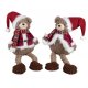 Weihnachtsmann Teddy Kantensiter 52cm