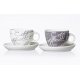 Cappuccinotasse Cornello grey mit Untere