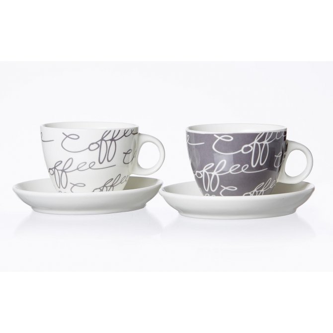 Cappuccinotasse Cornello grey mit Untere