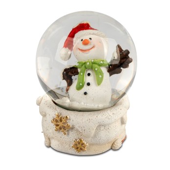 Schüttelkugel 7cm Schneemann 2