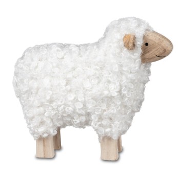 Schaf mit Wolle 20cm 2
