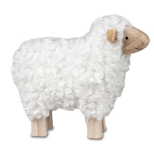 Schaf mit Wolle 20cm
