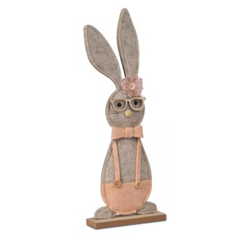 Hase mit Brille 32cm Filz 2