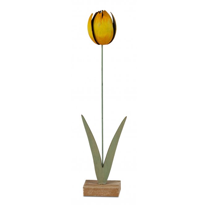 Tulpe auf Fuß 30cm Metall