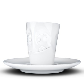 Espresso Mug mit Henkel - Lecker weiß 2