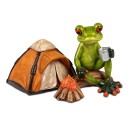 Frosch mit Zelt