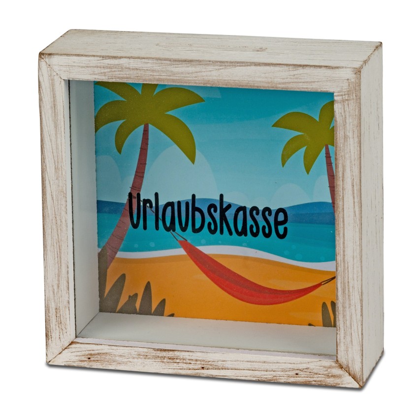 Spardose 15cm  Urlaubskasse
