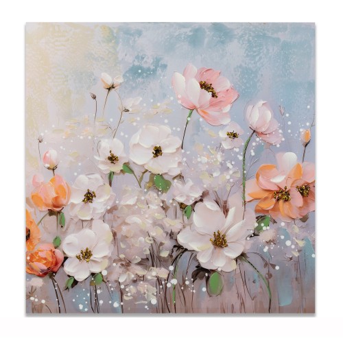 Wandbild 60x60cm Blumen