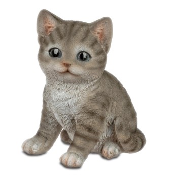Katze 16cm sitzend Natur 2