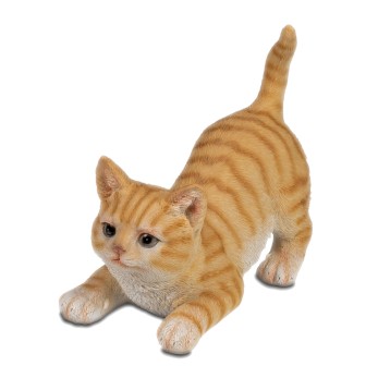 Katze 16cm lauernd  Natur 2