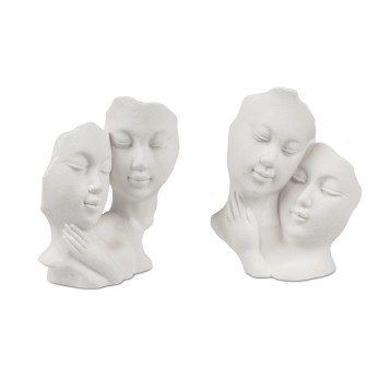 Maske 16cm Mattweiss