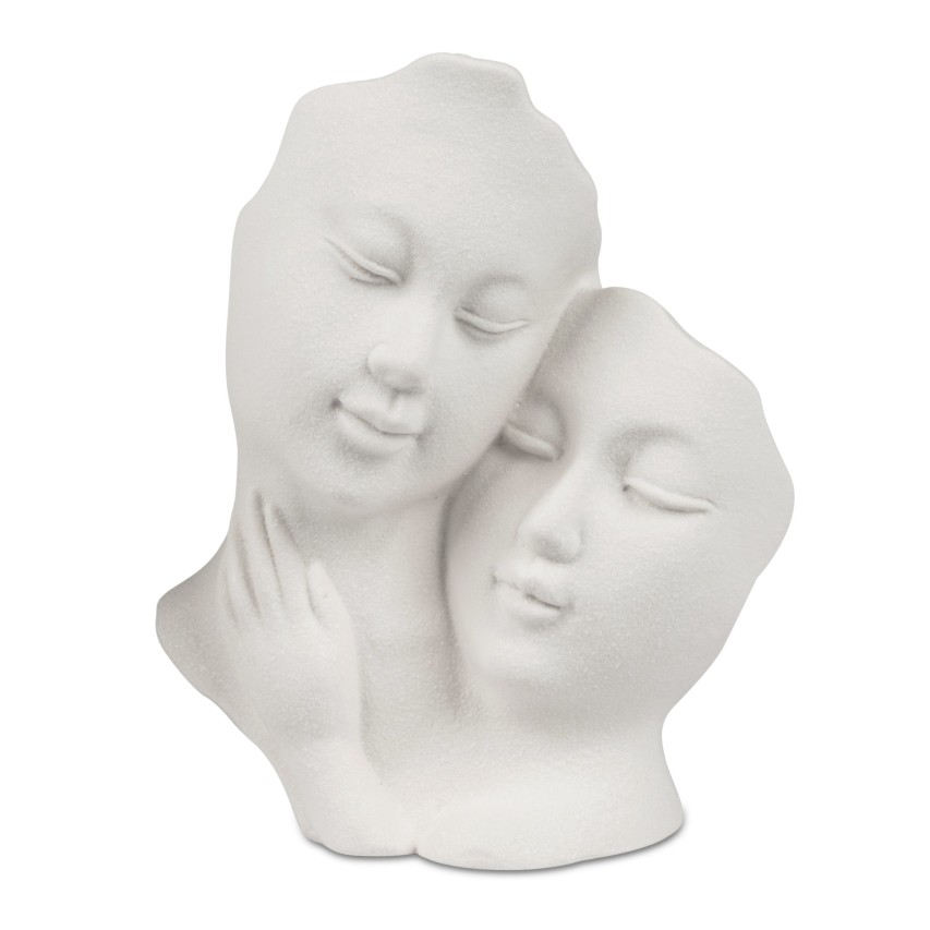 Maske 16cm Mattweiss