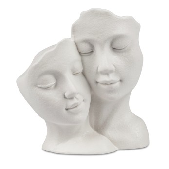 Maske 18cm  Mattweiss