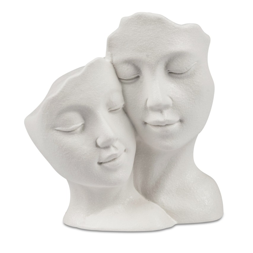 Maske 18cm  Mattweiss