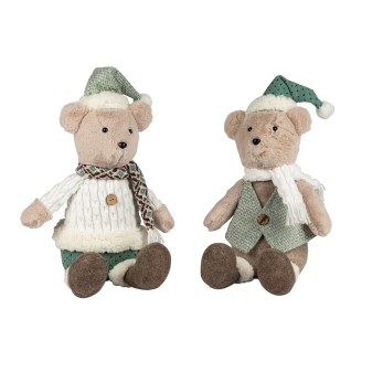 Teddy sitzend 40cm Textil