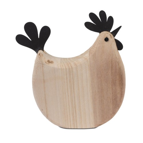 Huhn Holz mit Metall