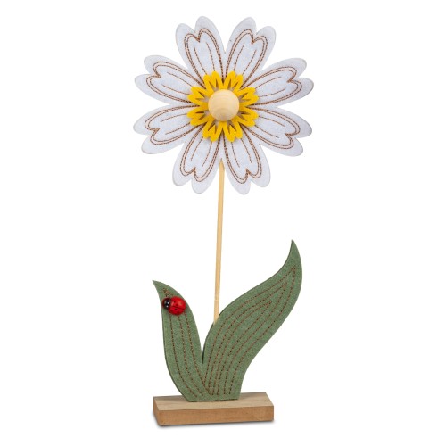 Blume auf Fuß 31cm Filz