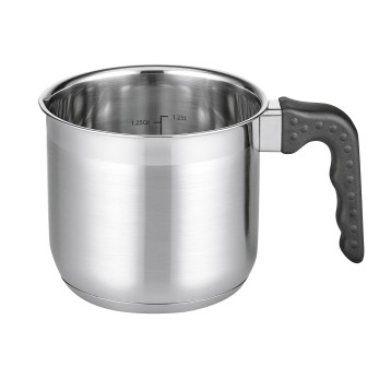 Milchtopf Turmalin Edelstahl Ø 14 cm